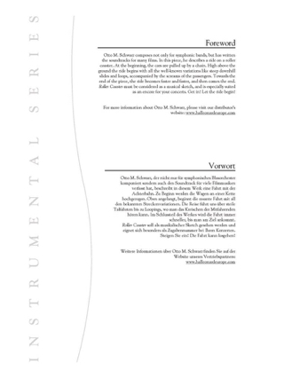 Roller Coaster - Otto M. Schwarz - Partition - Ensembles, Bands